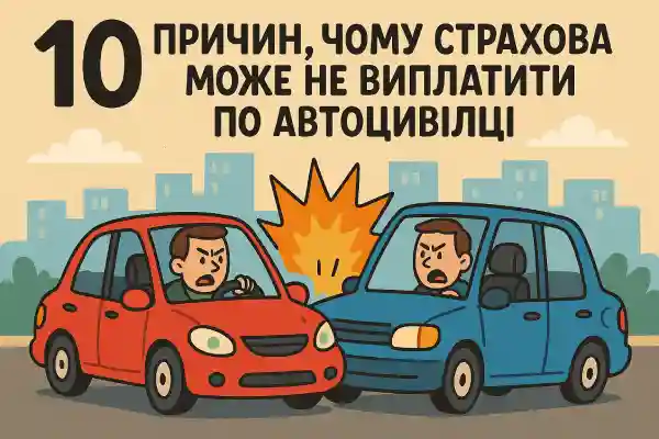 10 причин чому страхова може не виплатити по автоцивілці